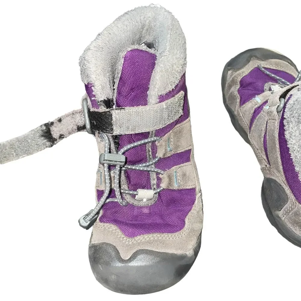 Keen Knotch Chukka Boots Toddler 1 Purple Gray Washable Lightweight Kids Sneaker
